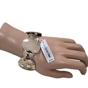 Vera Bradley Women's Gold Plated Coin Stretch Bracelet NWT MSRP $54